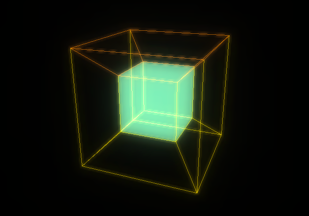 3d tesseract animation